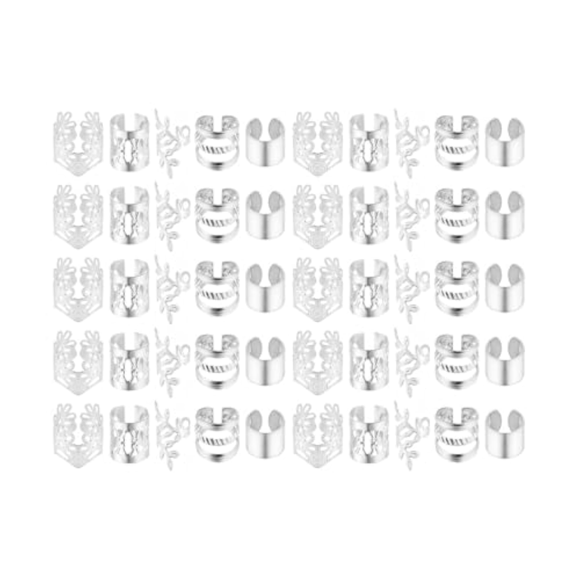 Braids Clips Hair Charms, 50pcs Set for Festivals